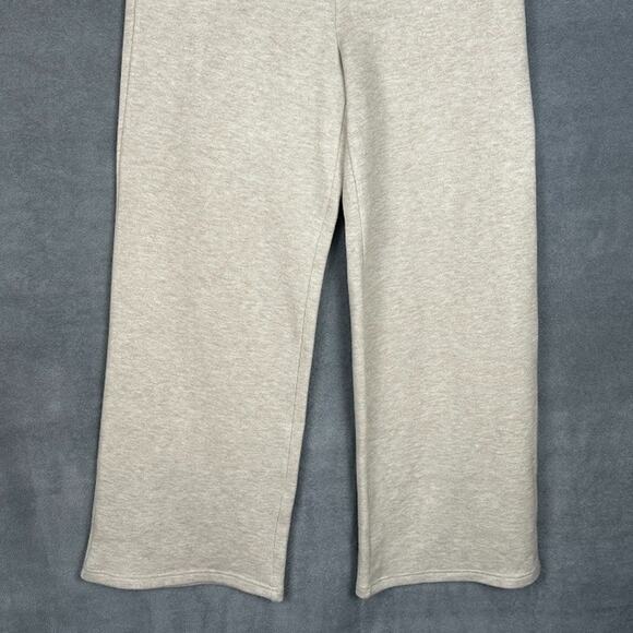 OGL Pants Womens Large Tan Wide Leg Pullon Comfort Stretch Minimalist Neutral - Picture 3 of 13